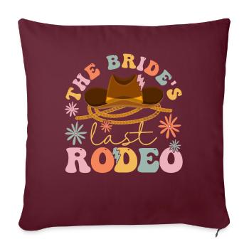 Groovy Bridal Shower Horse Lover - Housse de coussin décorative 45 x 45 cm - bordeaux - Devant