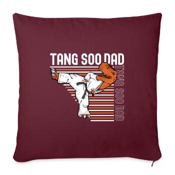 Tang Soo Do Papa - Sofakissenbezug 45 x 45 cm - Burgunderrot - Vorne