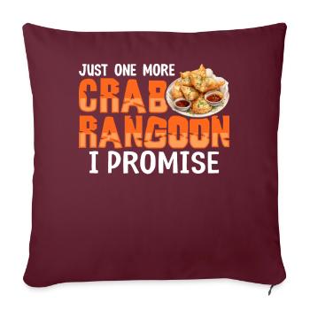 Cuisine chinoise amusante - Housse de coussin décorative 45 x 45 cm - bordeaux - Devant