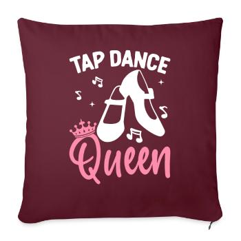Dancer Tap Dancer - Housse de coussin décorative 45 x 45 cm - bordeaux - Devant