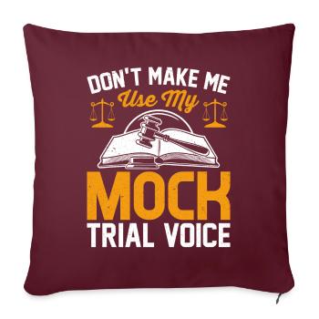 Drôle d’étudiant en droit Faculté de droit Future Juris - Housse de coussin décorative 45 x 45 cm - bordeaux - Devant