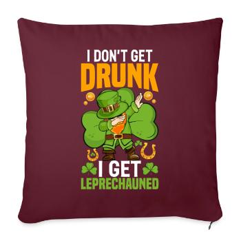Fête irlandaise de la Saint-Patrick - Housse de coussin décorative 45 x 45 cm - bordeaux - Devant