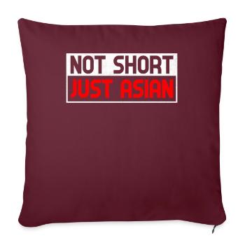 Américain d’origine asiatique des îles du Pacifique AAPI - Housse de coussin décorative 45 x 45 cm - bordeaux - Devant