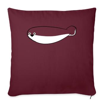 Drôle de poisson Sacabambaspi Meme - Housse de coussin décorative 45 x 45 cm - bordeaux - Devant
