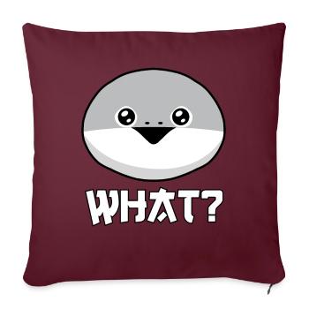 Drôle Sacabambaspis Visage Poisson Meme - Housse de coussin décorative 45 x 45 cm - bordeaux - Devant