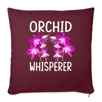 Pépinière de plantes d’intérieur amusantes - Housse de coussin décorative 45 x 45 cm - bordeaux - Devant
