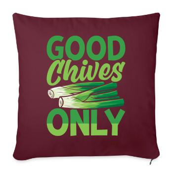 Pépinière de plantes d’intérieur amusantes - Housse de coussin décorative 45 x 45 cm - bordeaux - Devant