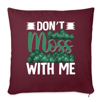 Drôle de pépinière de mousse - Housse de coussin décorative 45 x 45 cm - bordeaux - Devant