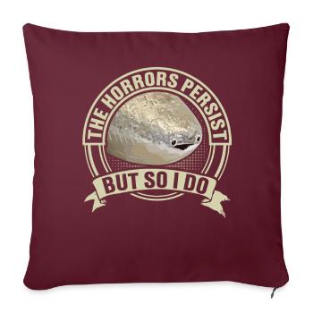 Drôle de poisson Sacabambaspi Meme - Housse de coussin décorative 45 x 45 cm - bordeaux - Devant
