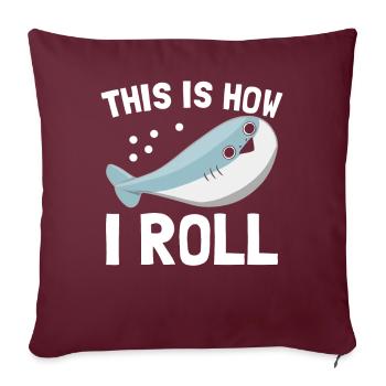 Drôle de poisson Sacabambaspi Meme - Housse de coussin décorative 45 x 45 cm - bordeaux - Devant