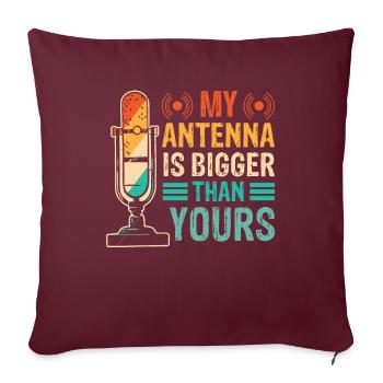 Opérateur radio émetteur Fequenz Communication - Housse de coussin décorative 45 x 45 cm - bordeaux - Devant
