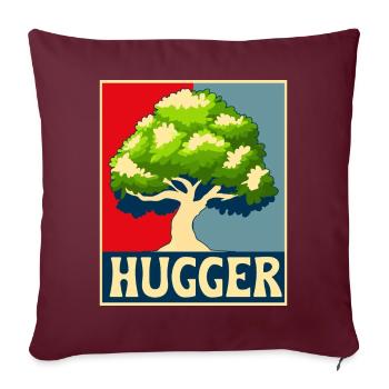 Environnementaliste, amoureux de la nature - Housse de coussin décorative 45 x 45 cm - bordeaux - Devant