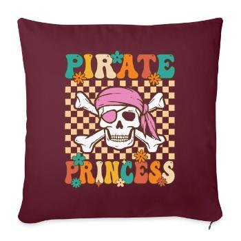 Instructeur de Pilates Exercice de yoga - Housse de coussin décorative 45 x 45 cm - bordeaux - Devant