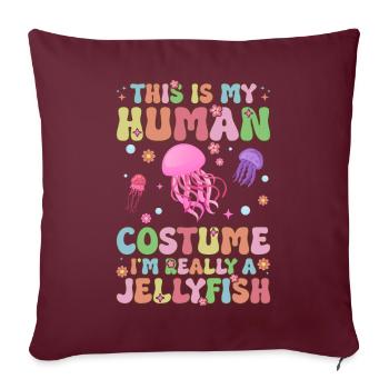 Groovy Ocean Animal - Housse de coussin décorative 45 x 45 cm - bordeaux - Devant