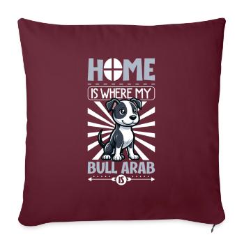 Accueil - Bull Arab - Housse de coussin décorative 45 x 45 cm - bordeaux - Devant