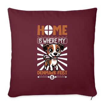Accueil - Denmark Feist - Housse de coussin décorative 45 x 45 cm - bordeaux - Devant