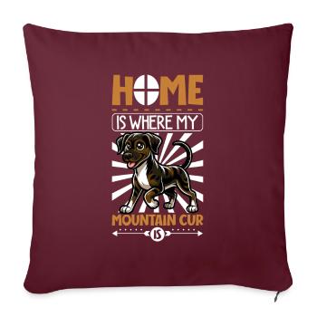 Accueil - Mountain Cur - Housse de coussin décorative 45 x 45 cm - bordeaux - Devant