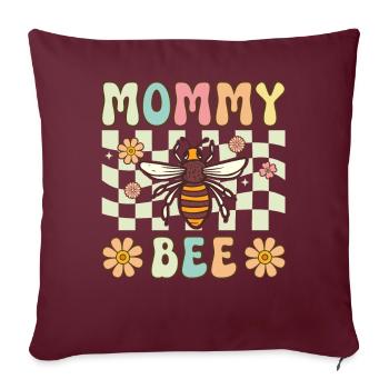 Bienenmama Imkerin Imkerei Mama - Sofakissenbezug 45 x 45 cm - Burgunderrot - Vorne