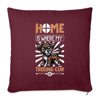 Accueil - Treeing Cur - Housse de coussin décorative 45 x 45 cm - bordeaux - Devant
