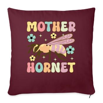Mutter Hornisse Groovy Imker Mutter Bienenzucht Bi - Sofakissenbezug 45 x 45 cm - Burgunderrot - Vorne