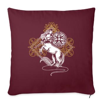 Cadeau Phoenix Centaur - Housse de coussin décorative 45 x 45 cm - bordeaux - Devant