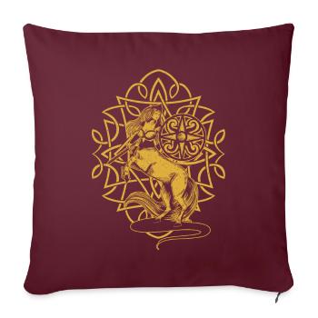 Cadeau Phoenix Centaur - Housse de coussin décorative 45 x 45 cm - bordeaux - Devant