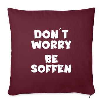 Tenue de toast pour les amateurs de bière - Housse de coussin décorative 45 x 45 cm - bordeaux - Devant
