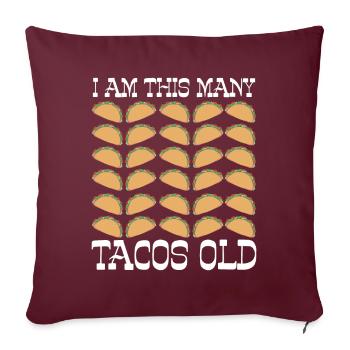 30e anniversaire 30 ans d’humour - Housse de coussin décorative 45 x 45 cm - bordeaux - Devant