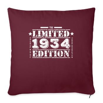 1934 édition limitée anniversaire - Housse de coussin décorative 45 x 45 cm - bordeaux - Devant