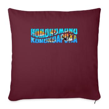 Humuhumunukunukuapua’a pousseur de récif hawaïen - Housse de coussin décorative 45 x 45 cm - bordeaux - Devant