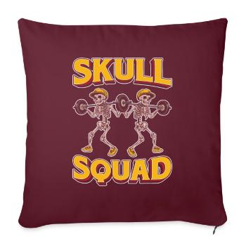Haltérophilie Haltérophilie - Housse de coussin décorative 45 x 45 cm - bordeaux - Devant