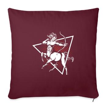 Centaure - Housse de coussin décorative 45 x 45 cm - bordeaux - Devant