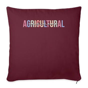 Technologie - Housse de coussin décorative 45 x 45 cm - bordeaux - Devant