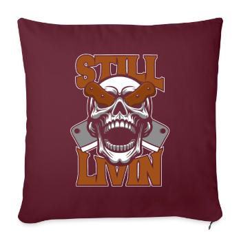 Bouchers, bouchers, bouchers - Housse de coussin décorative 45 x 45 cm - bordeaux - Devant
