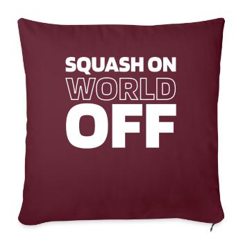 Squash Squash sur World Off - Housse de coussin décorative 45 x 45 cm - bordeaux - Devant