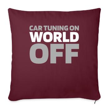 Schrauber Tuning Tuner Tuning Car Tuning sur World Off - Housse de coussin décorative 45 x 45 cm - bordeaux - Devant