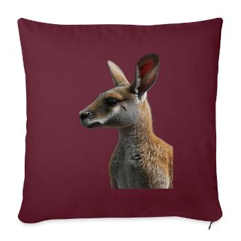 Wallaby - Sofakissenbezug 45 x 45 cm - Burgunderrot - Vorne