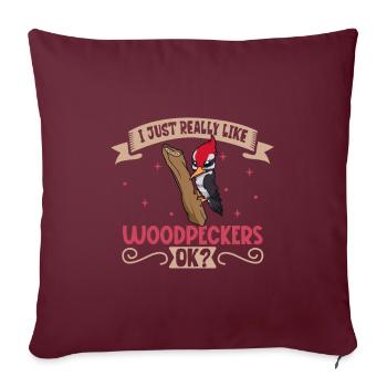 J’adore mon pic - Housse de coussin décorative 45 x 45 cm - bordeaux - Devant
