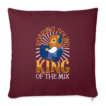 Un son solide - ingénieur du son - Housse de coussin décorative 45 x 45 cm - bordeaux - Devant