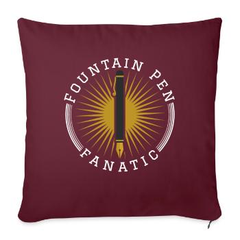 Stylo plume Fanatic Füllfederhalter - Housse de coussin décorative 45 x 45 cm - bordeaux - Devant