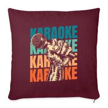 Karaoke - Sofakissenbezug 45 x 45 cm - Burgunderrot - Vorne