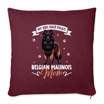 Berger Belge Mama - Housse de coussin décorative 45 x 45 cm - bordeaux - Devant