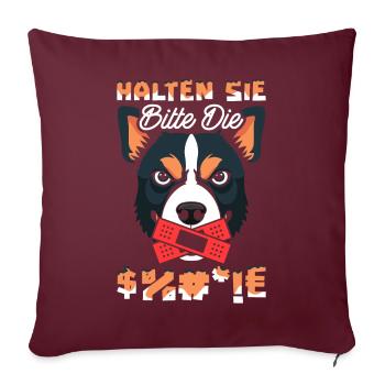 Bouvier australien - Housse de coussin décorative 45 x 45 cm - bordeaux - Devant