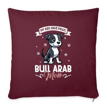 Taureau Arab Mama - Housse de coussin décorative 45 x 45 cm - bordeaux - Devant