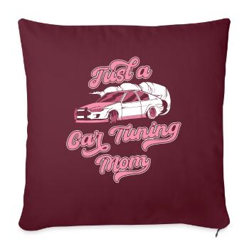 Schrauber Tuning Tuner Just A Car Tuning Mom - Housse de coussin décorative 45 x 45 cm - bordeaux - Devant