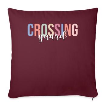 École de pilotes scolaires - Housse de coussin décorative 45 x 45 cm - bordeaux - Devant