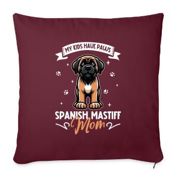 Mastín Español Mama - Sofakissenbezug 45 x 45 cm - Burgunderrot - Vorne