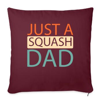 Le squash juste un papa de squash - Housse de coussin décorative 45 x 45 cm - bordeaux - Devant