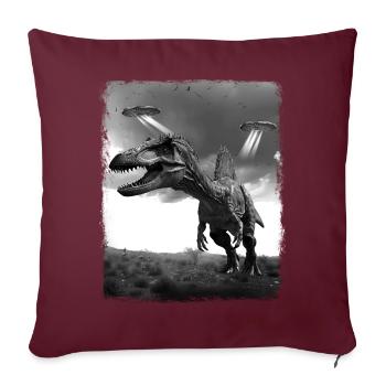 Spinosaurus Dinosaure OVNI Alien Alien S - Housse de coussin décorative 45 x 45 cm - bordeaux - Devant