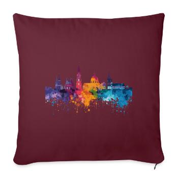 Bielefeld - Sofakissenbezug 45 x 45 cm - Burgunderrot - Vorne